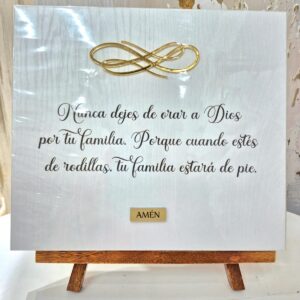 Cuadro nunca dejes de orar a Dios