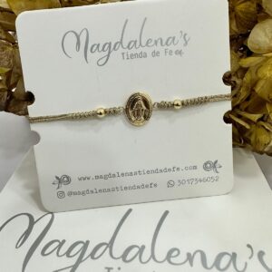 Pulsera Hilo Medalla Milagrosa