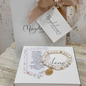 Pulsera en perlas de la Medalla Milagrosa