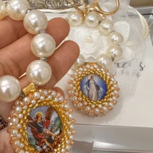 Llavero Denario perlas