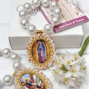 Llavero denario en perlas