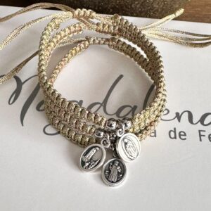 Pulsera Santos dorado m.