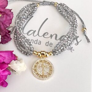 Pulsera murano Cruz